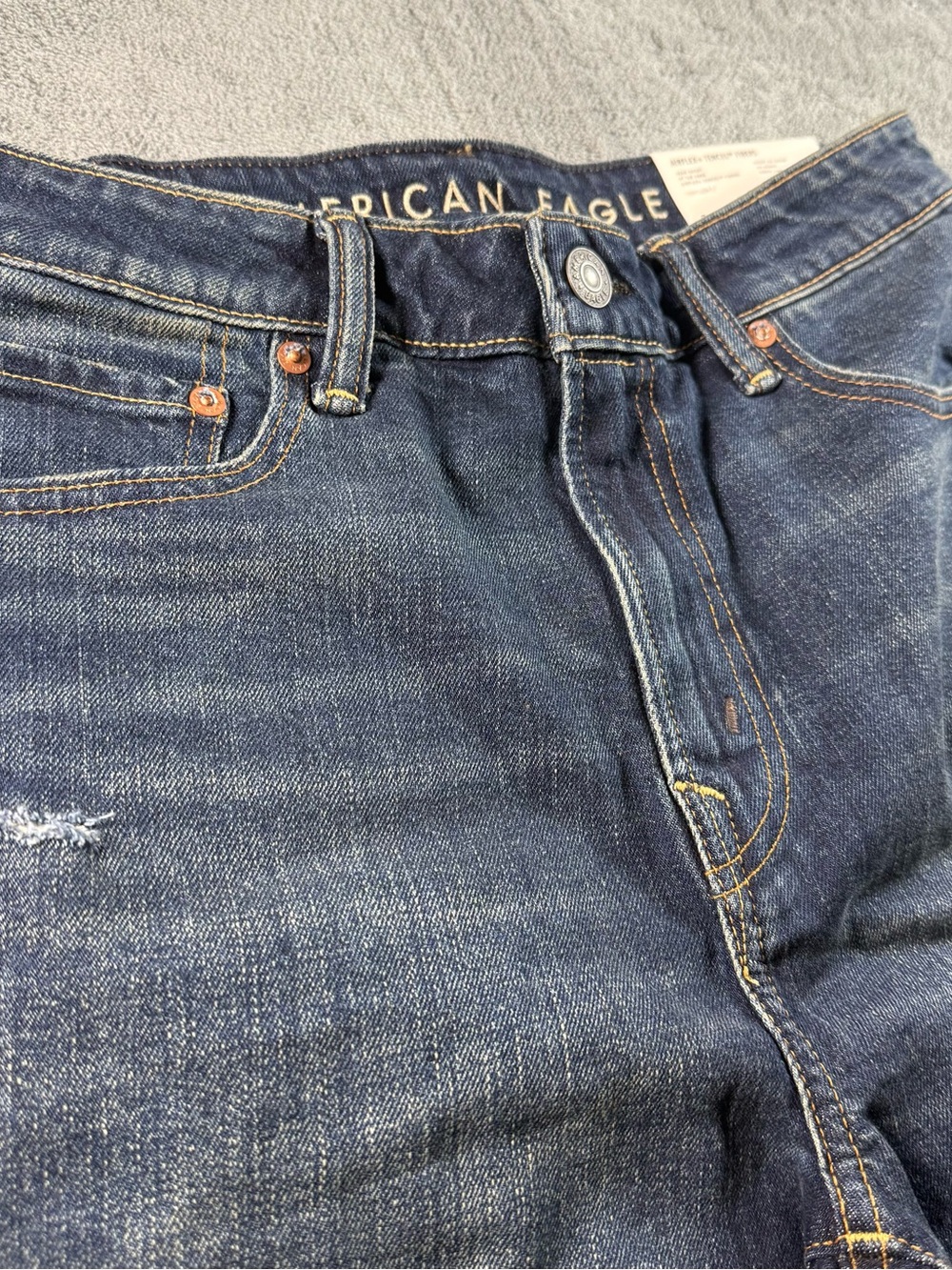 American Eagle Airflex+ Tencel Fibers Jean Short Mens 30 ATK Distressed 8” NWT